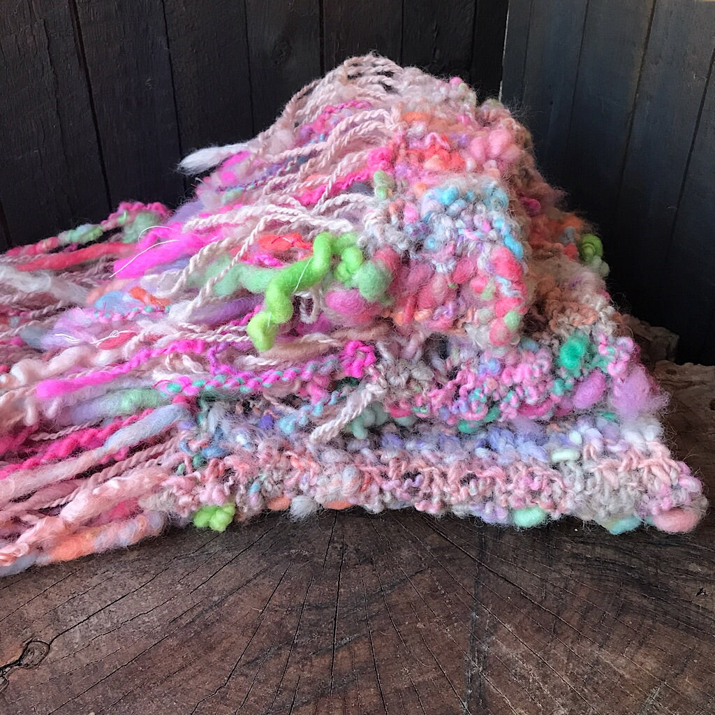 Romance knitted shawl