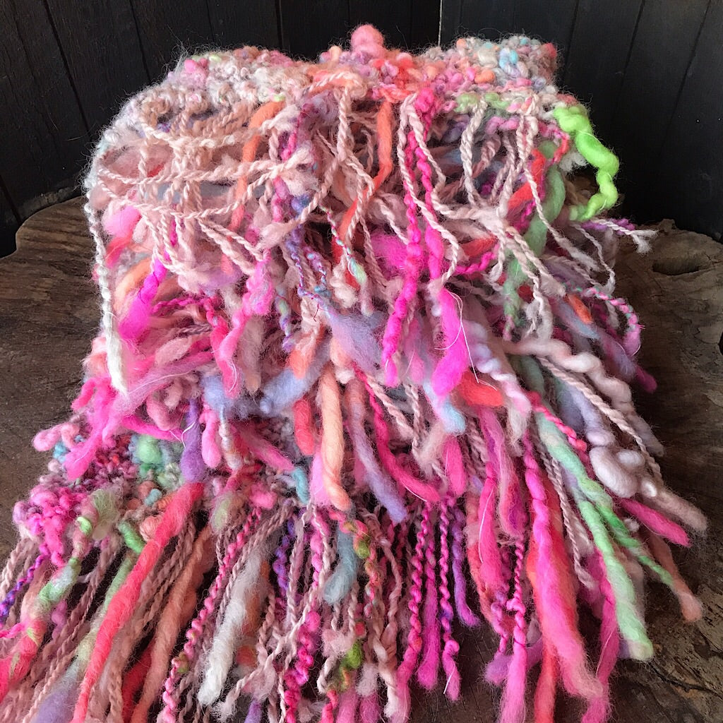 Romance knitted shawl