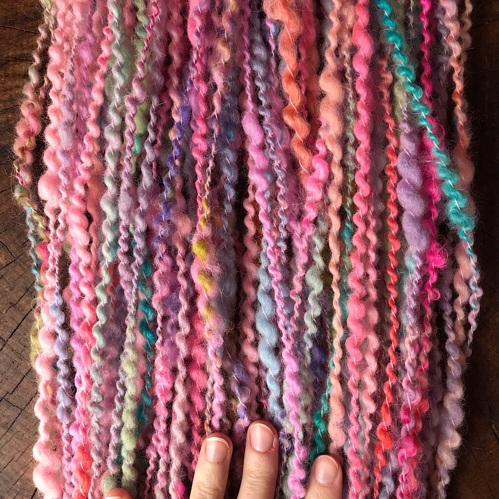 Pink bouquet - Art yarn