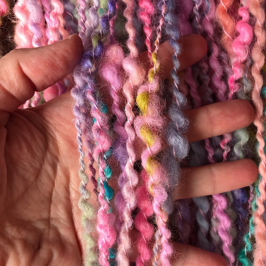 Pink bouquet - Art yarn