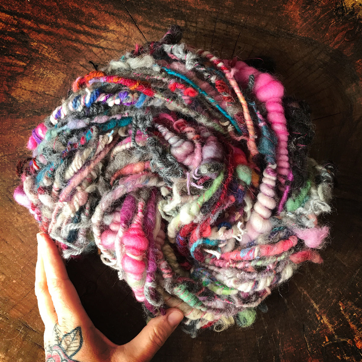 Yarn scraps art yarn 100g - Mynoush