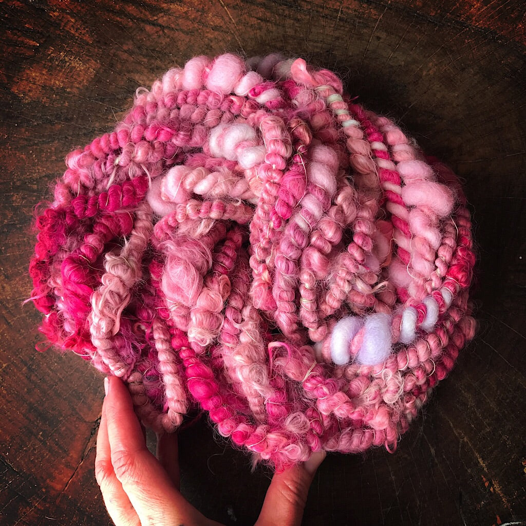 Jumbo alpaca yarn Pink