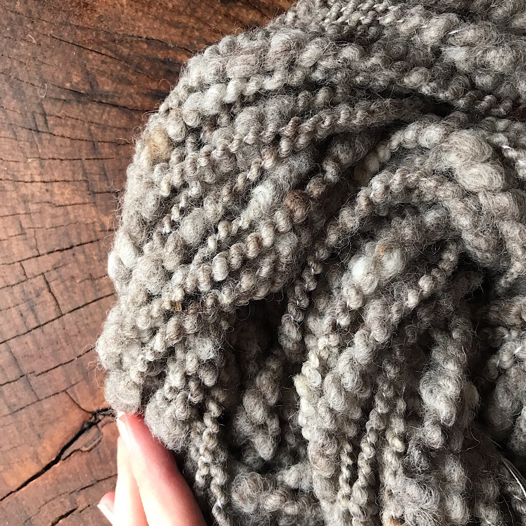 Eco wool hand spun yarn