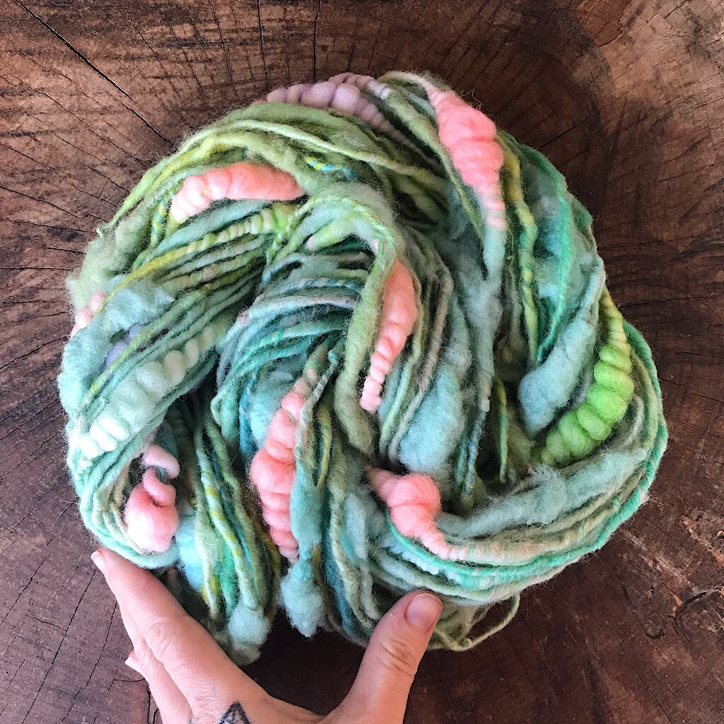 Green pastel art yarn 100g