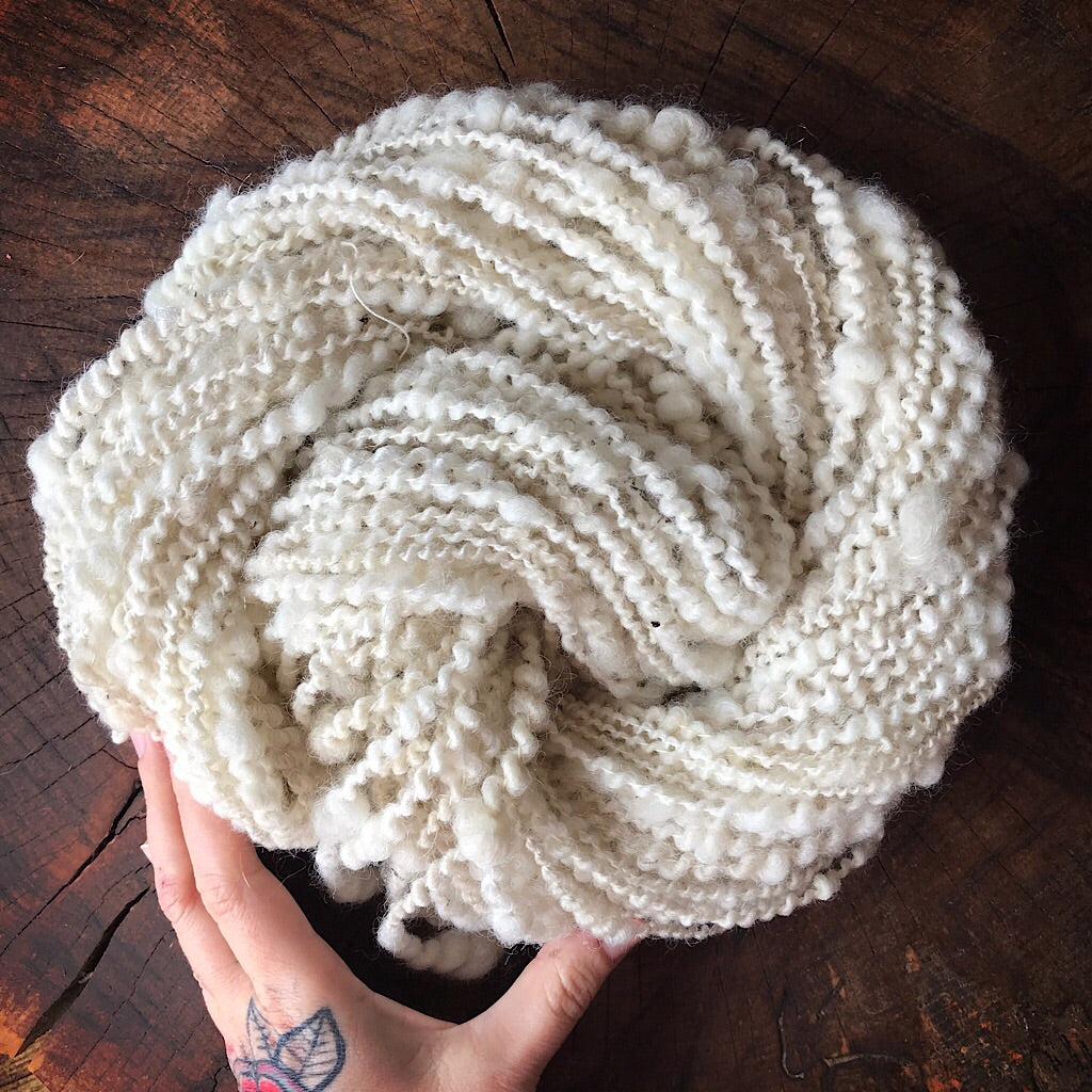 Au naturel hand spun yarn