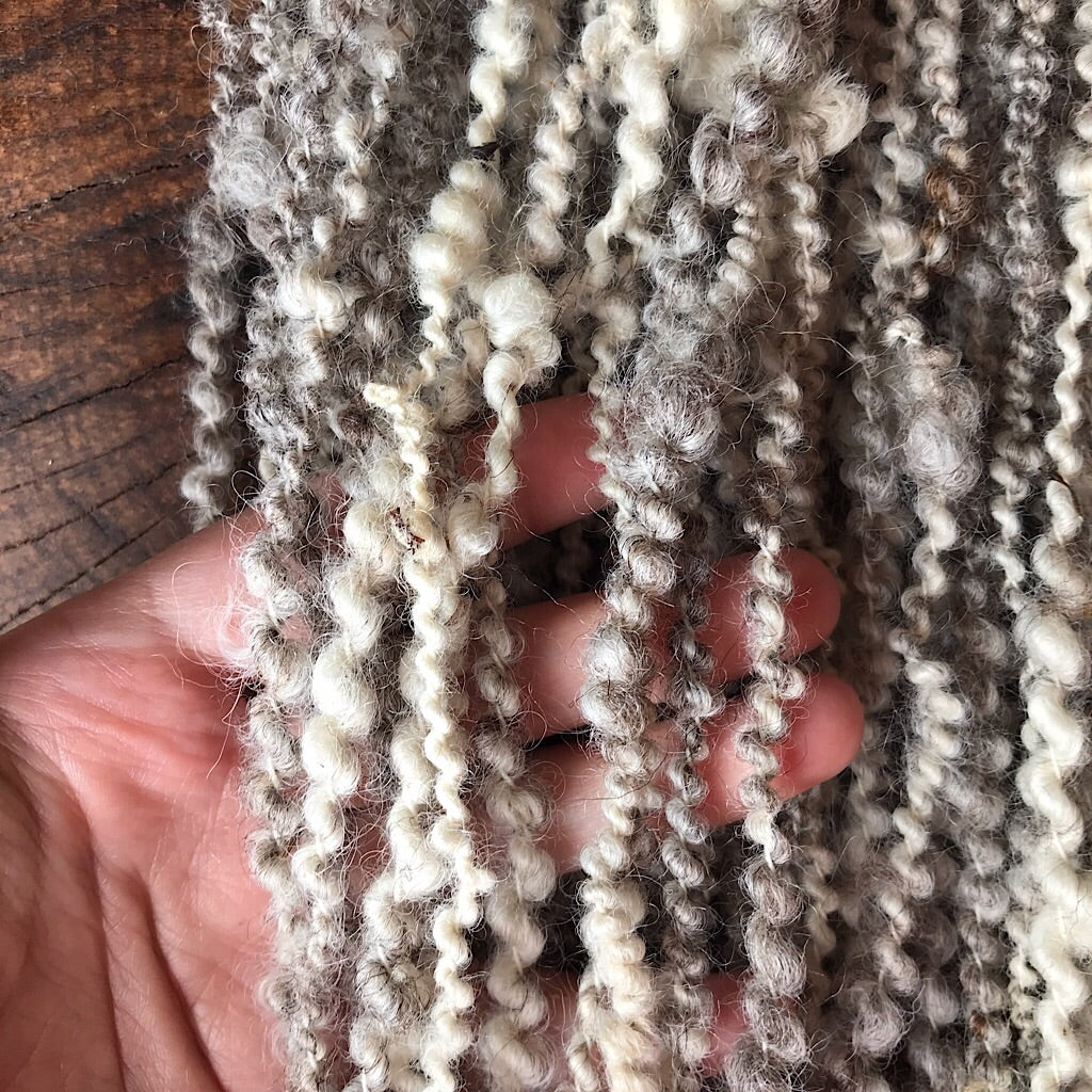 Eco wool hand spun yarn