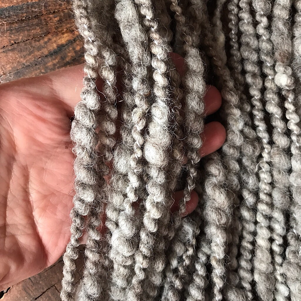 Eco wool hand spun yarn