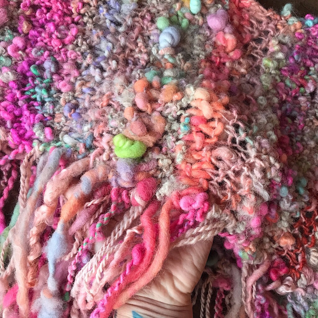 Romance knitted shawl