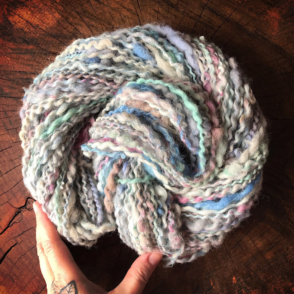 Soft blue - Art yarn