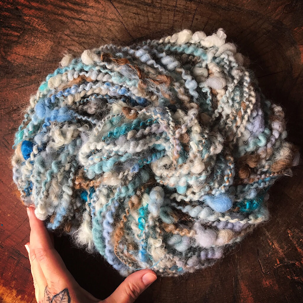 Earth - Blue art yarn