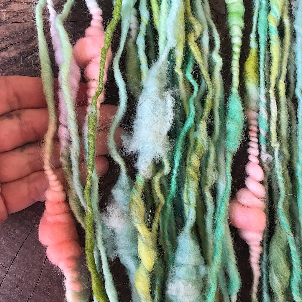 Green pastel art yarn 100g
